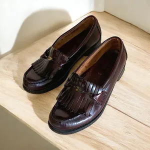 G.H.Bass Weejuns Oxblood Leather Loafers Kiltie Horse-Bit Women’s Size 6 Casual