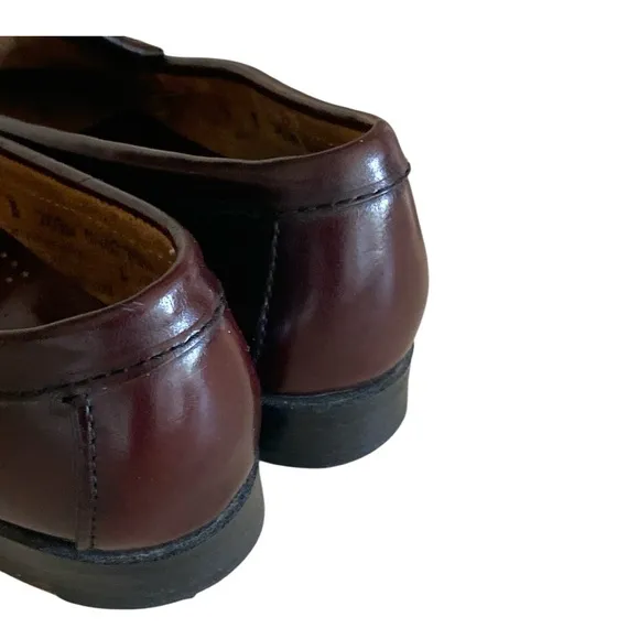 G.H.Bass Weejuns Oxblood Leather Loafers Kiltie Horse-Bit Women’s Size 6 Casual