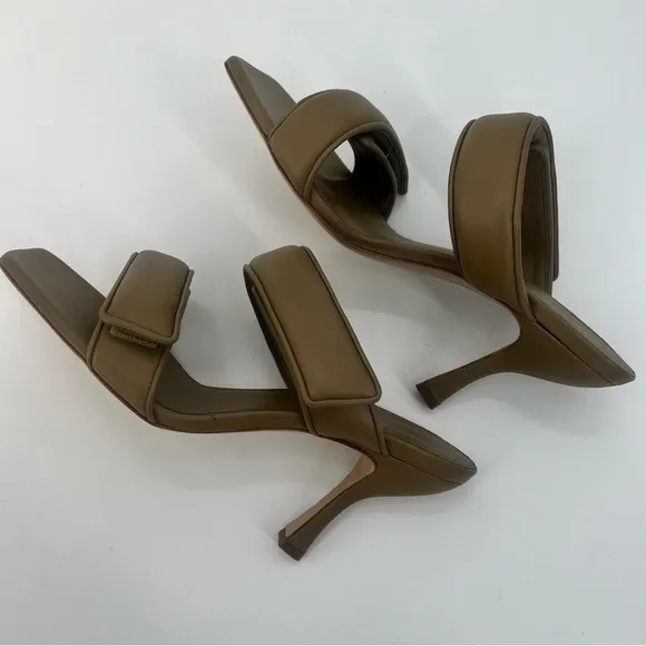Gia Borghini x Pernille Telsbaek Perni 03 Two-Strap Padded Leather Sandal 10