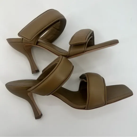 Gia Borghini x Pernille Telsbaek Perni 03 Two-Strap Padded Leather Sandal 10