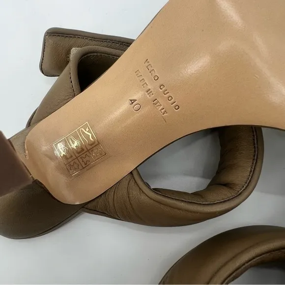 Gia Borghini x Pernille Telsbaek Perni 03 Two-Strap Padded Leather Sandal 10