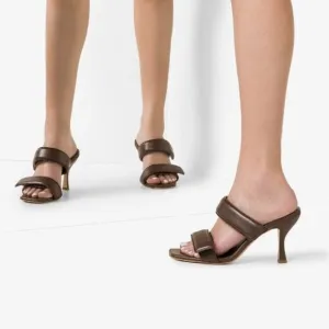 Gia Borghini x Pernille Telsbaek Perni 03 Two-Strap Padded Leather Sandal 10