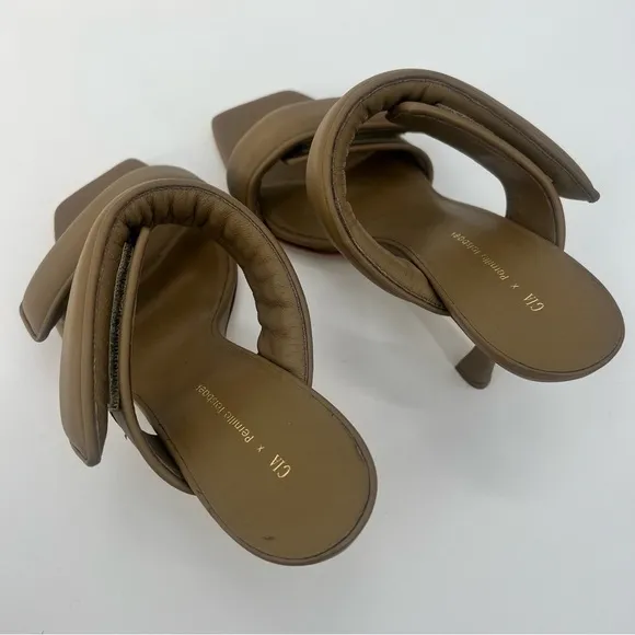 Gia Borghini x Pernille Telsbaek Perni 03 Two-Strap Padded Leather Sandal 10