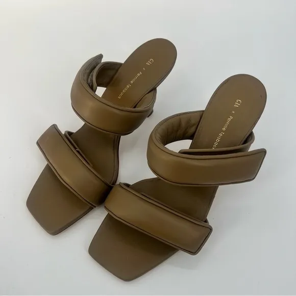 Gia Borghini x Pernille Telsbaek Perni 03 Two-Strap Padded Leather Sandal 10