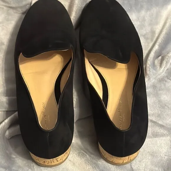 Gianvito Rossi Black Suede Loafers