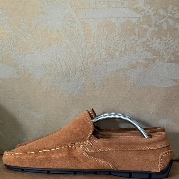 Giorgio Brutini Le Glove Brown Suede Leather Driving Loafers Moccasins 9.5 M