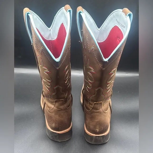 Girl’s Western Cowboy Mid Calf Square Toe Cowgirl Boots