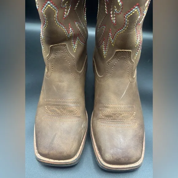 Girl’s Western Cowboy Mid Calf Square Toe Cowgirl Boots