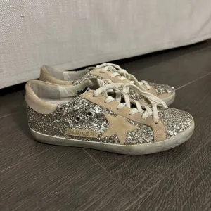 Golden Goose Superstar Glitter Sneakers Size 38