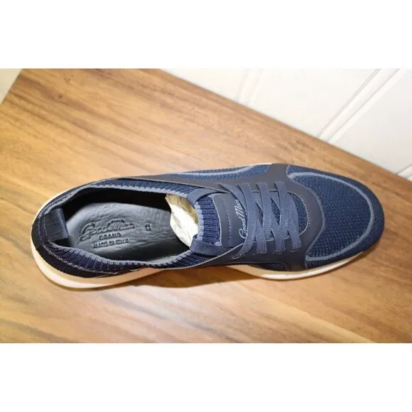 Good Man Brand Knit‎ Trainer Sneakers Sky Captain Blue Italy MSRP $298 Size 14