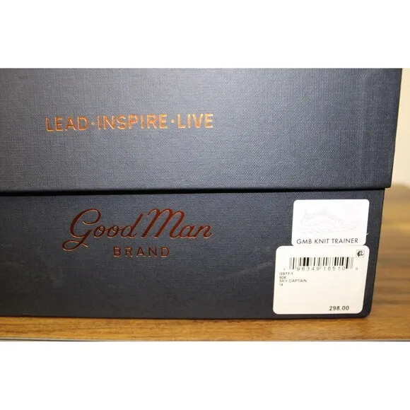 Good Man Brand Knit‎ Trainer Sneakers Sky Captain Blue Italy MSRP $298 Size 14
