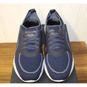 Good Man Brand Knit‎ Trainer Sneakers Sky Captain Blue Italy MSRP $298 Size 14