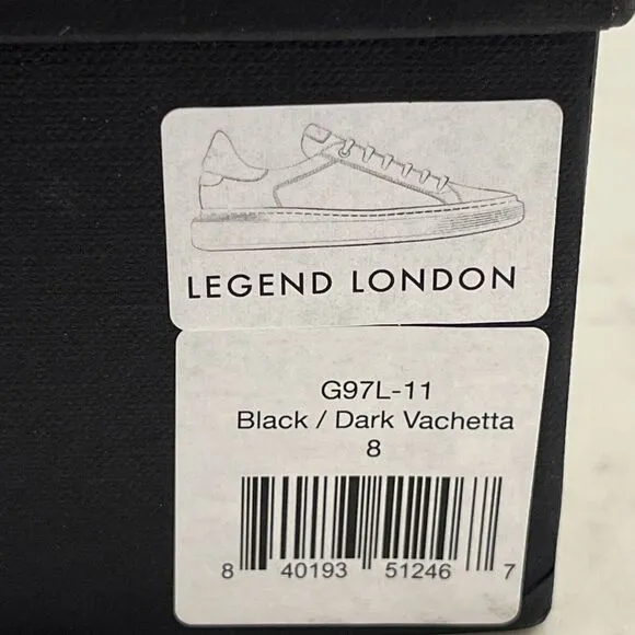 Good Man Sneakers 8 Legend London Black Italian Leather Shoes GoodMan NEW Walk