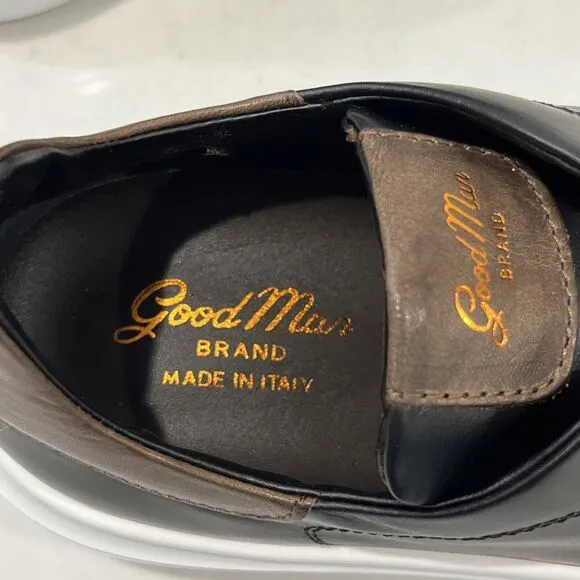 Good Man Sneakers 8 Legend London Black Italian Leather Shoes GoodMan NEW Walk
