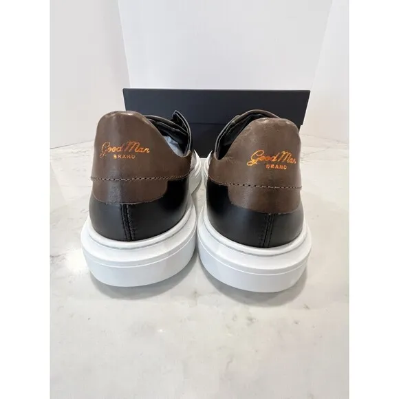 Good Man Sneakers 8.5 Legend London Black Italian Leather Shoes GoodMan NEW Walk