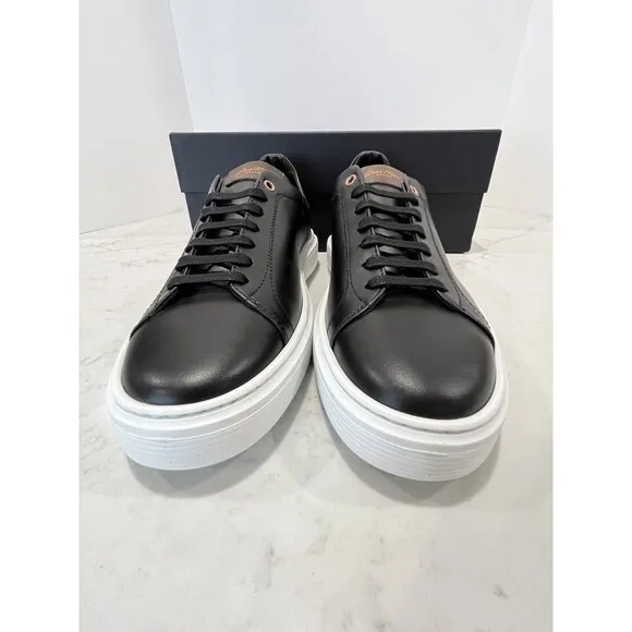 Good Man Sneakers 8.5 Legend London Black Italian Leather Shoes GoodMan NEW Walk