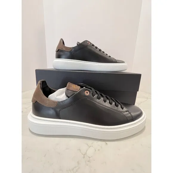Good Man Sneakers 8.5 Legend London Black Italian Leather Shoes GoodMan NEW Walk