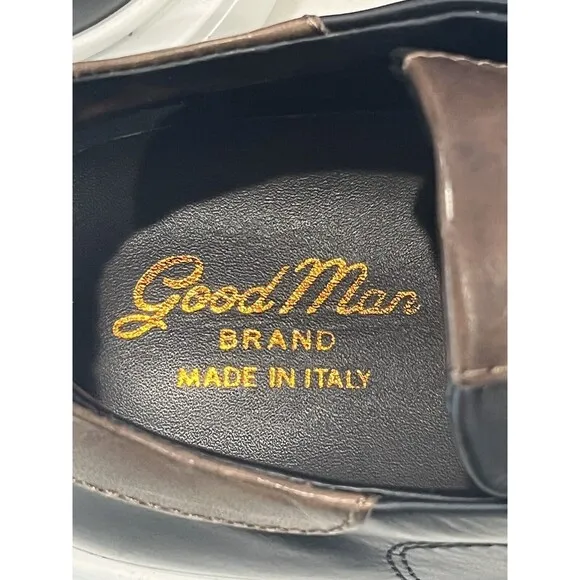 Good Man Sneakers 8.5 Legend London Black Italian Leather Shoes GoodMan NEW Walk