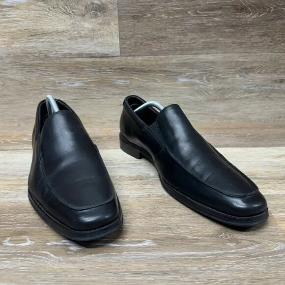 Gordon Rush Simon Black Leather Loafers Men's Size 10.5
