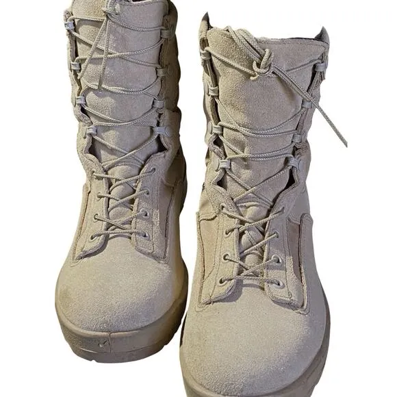 Gorpcore Wellco Military Mens 11R Tan Leather Outdoor Sport Vibram Lugged Soles