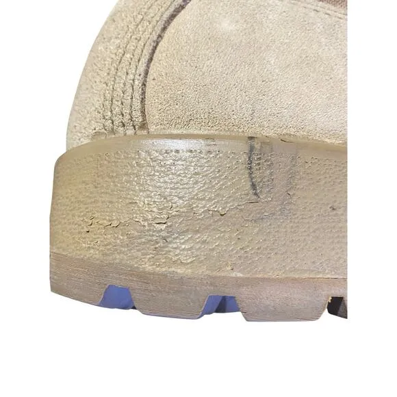 Gorpcore Wellco Military Mens 11R Tan Leather Outdoor Sport Vibram Lugged Soles