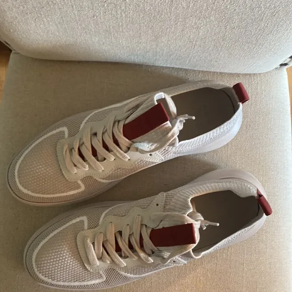 Greats Brooklyn Men’s Knit Sneakers Cream Tan Size 12