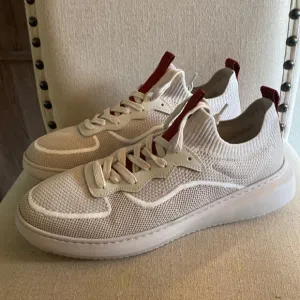 Greats Brooklyn Men’s Knit Sneakers Cream Tan Size 12
