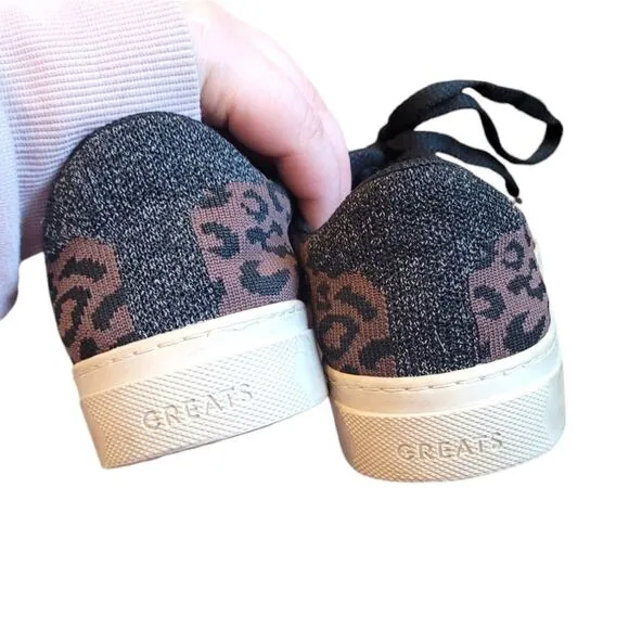 Greats Brooklyn Royale Knit Leopard Print Sneakers