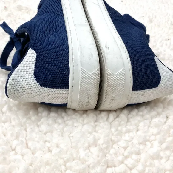 Greats Royal Knit Mens Navy Blue Sneakers No Insoles Sz 10.5