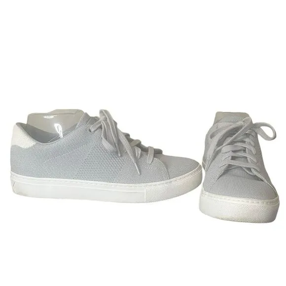 GREATS Royale Gray/White Knit Lace Up Sneakers Women’s Size 8.5