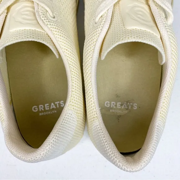Greats Royale Knit Sneakers Off White Size 8