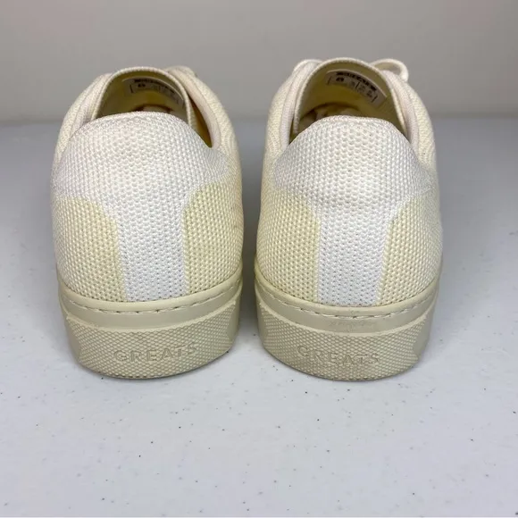 Greats Royale Knit Sneakers Off White Size 8
