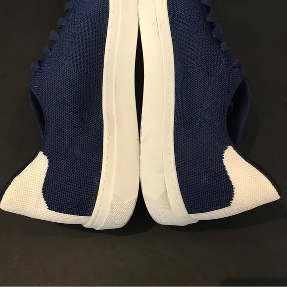 Greats “The Royal Knit”, Navy and White Sneakers, Size 11.5