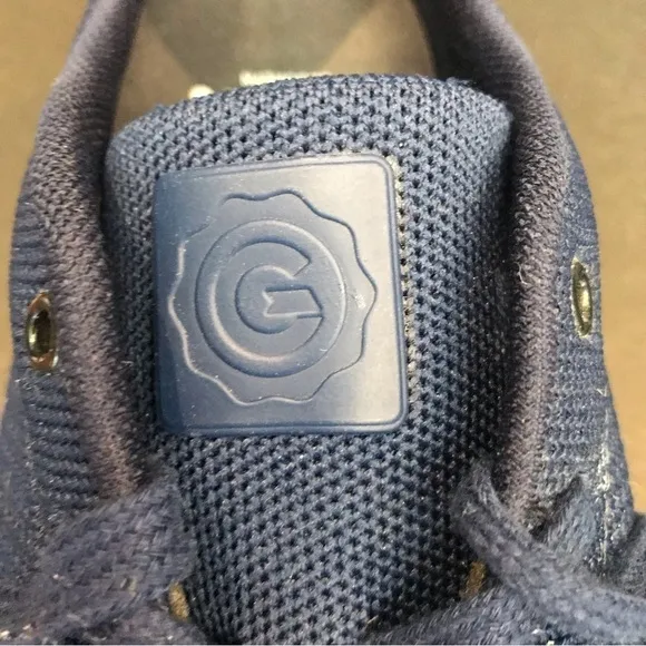Greats “The Royal Knit”, Navy and White Sneakers, Size 11.5