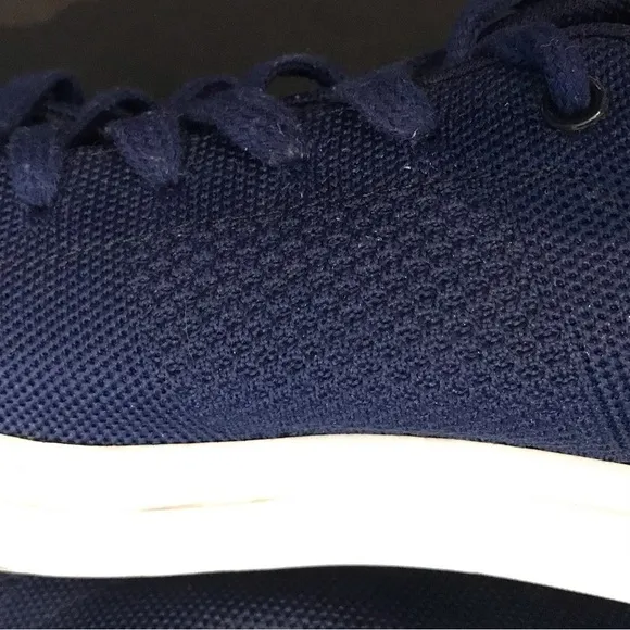 Greats “The Royal Knit”, Navy and White Sneakers, Size 11.5