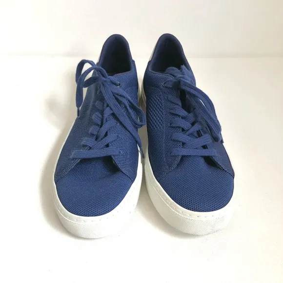 Greats The Royale Knit Blue / White Sneakers Size 8.5