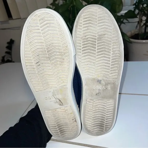 Greats The Royale Knit Blue / White Sneakers Size 9 M