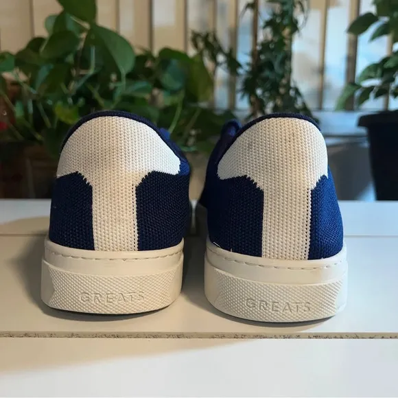 Greats The Royale Knit Blue / White Sneakers Size 9 M