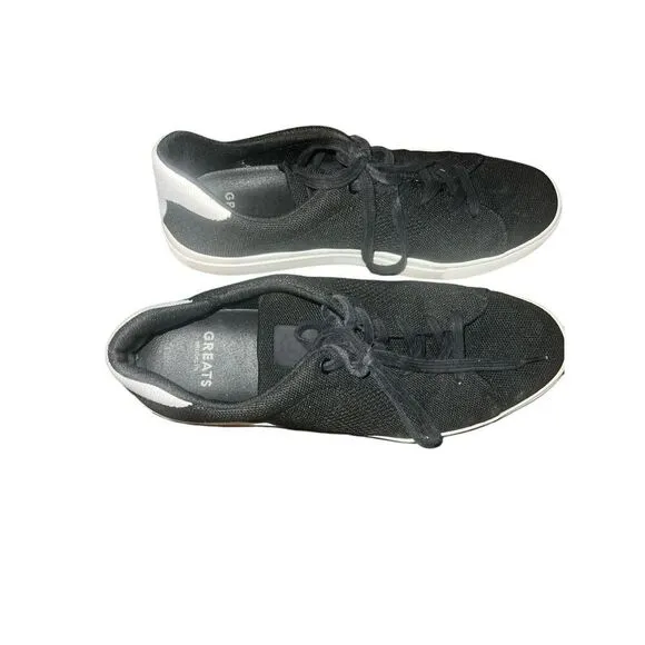 ✨GREATS Men’s Royale Knit Lace Up Black Sz 11 Sneakers✨