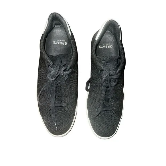 ✨GREATS Men’s Royale Knit Lace Up Black Sz 11 Sneakers✨