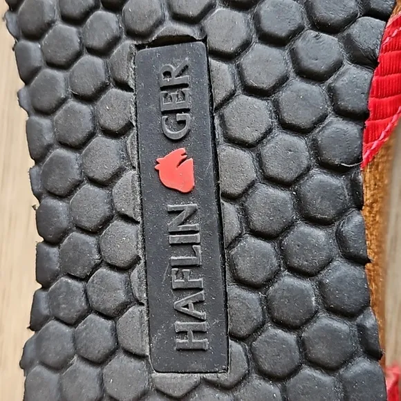 Haflinger Red Leather Gladiator Cork Sandals 38 / 7