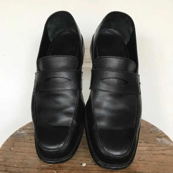 Hardrige French Made Black Leather Loafers