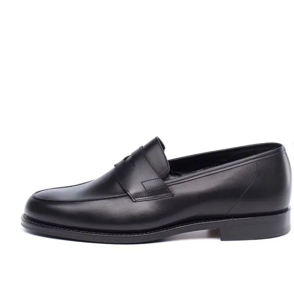 Hardrige French Made Black Leather Loafers