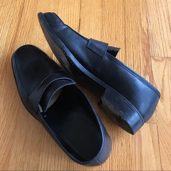 Hardrige French Made Black Leather Loafers