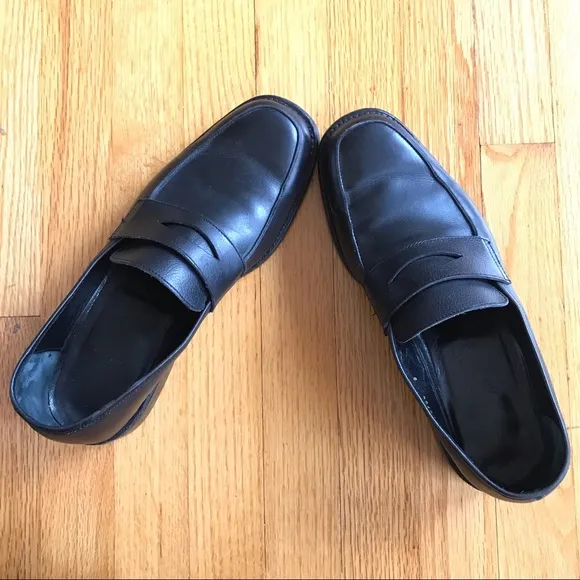 Hardrige French Made Black Leather Loafers