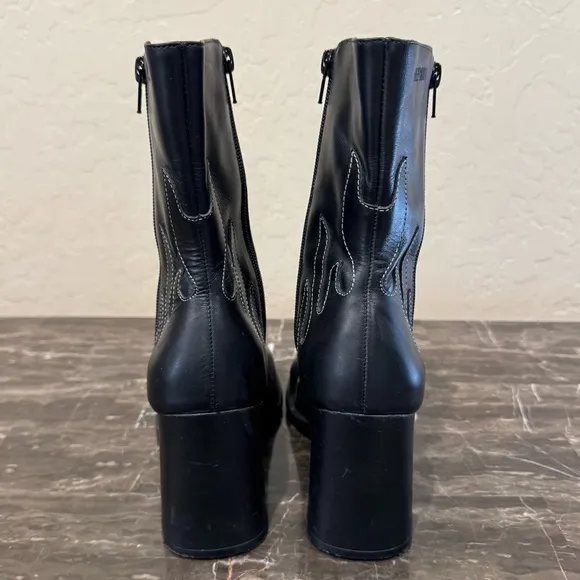 Harley Davidson Leather Flame Boots