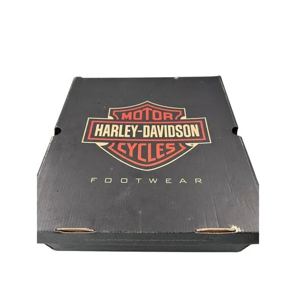 HARLEY-DAVIDSON Mens Altman Western Classic Work Boots Waterproof Black Sz 11 M