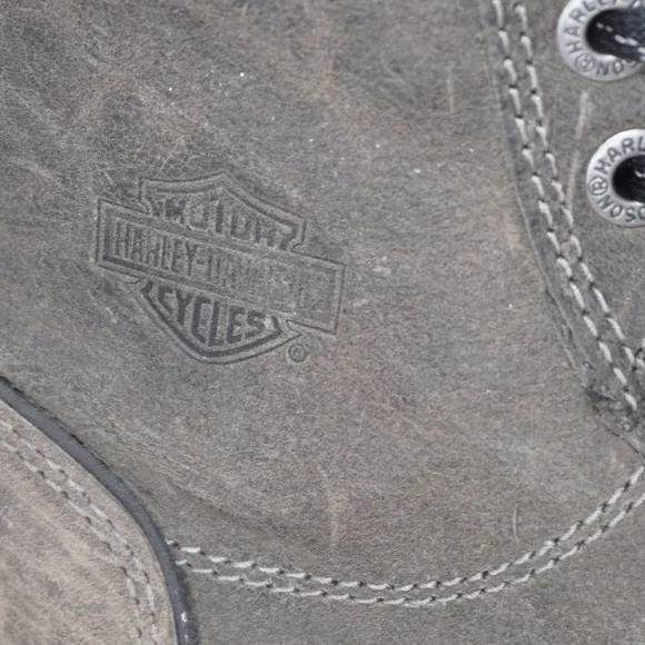 Harley-Davidson Men's Midland Grey Waterproof Motorcycle Boots D96166, Size 9
