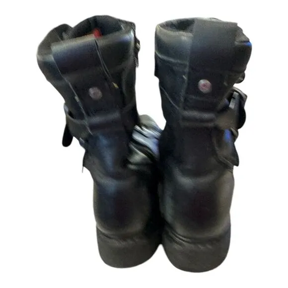 Harley-Davidson Women's Maridell Black Leather Motorcycle Boots D87160 Size 6.5