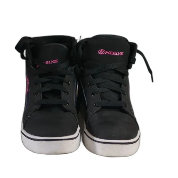 Heelys Propel 2.0 Black Blue High-Top Sneakers with Wheels US Size 8